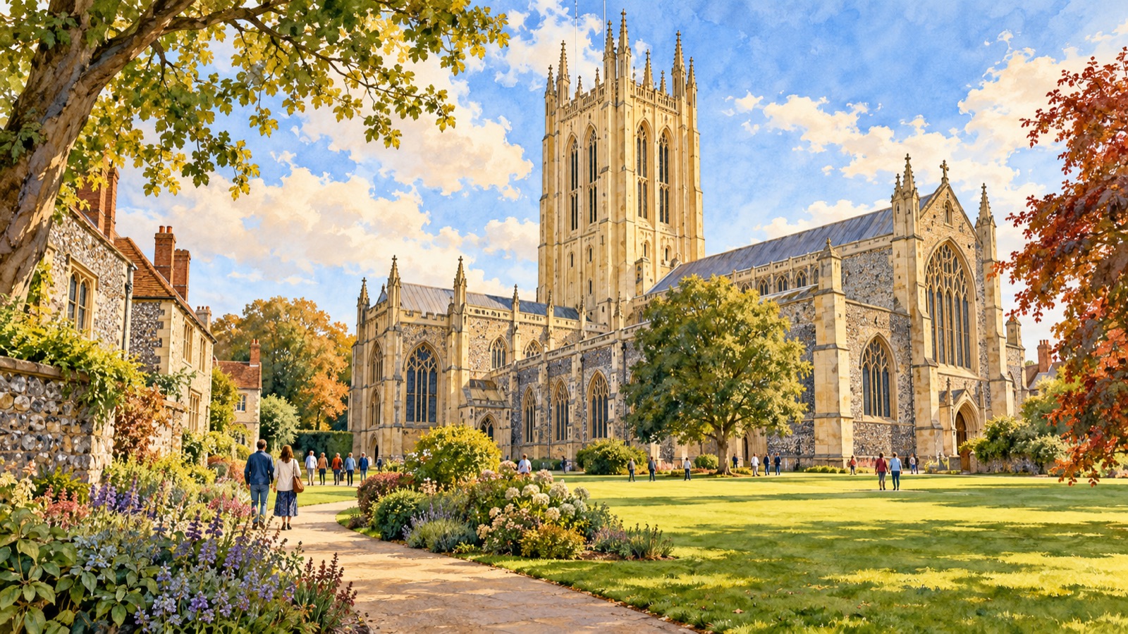 Artist's impression of St Edmundsbury Cathedral in Bury St Edmunds